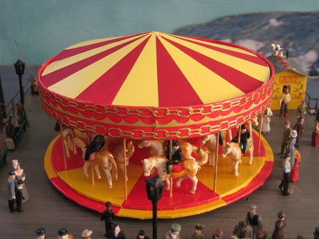 Photo of completed carousel with link to video